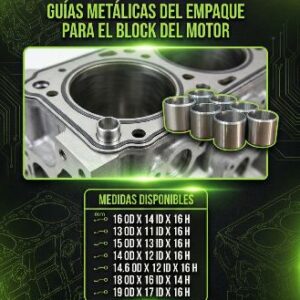 GUIAS DE CARA PARA CABEZOTE Y BLOCK
